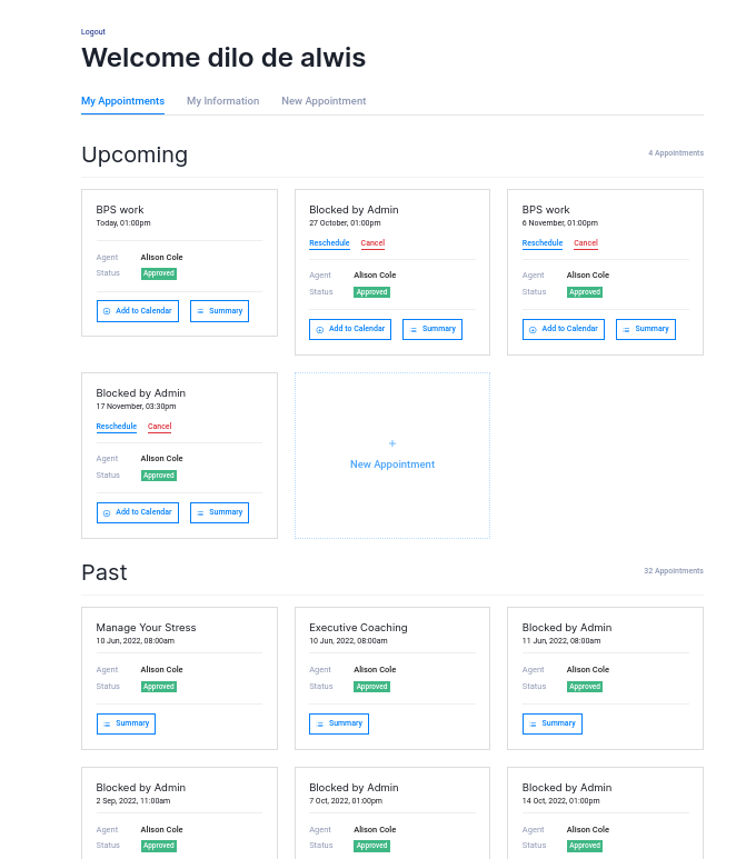 client-dashboard-page-your appointments tab